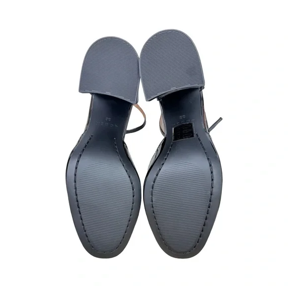 Boden Black Patent Ankle Strap Pumps Court Shoes Pumps Chunky Heels NWOB - Picture 7 of 11